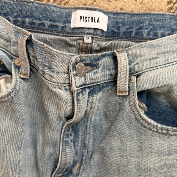 Pistola Distressed Straight Leg Jean - Picture 2 of 5